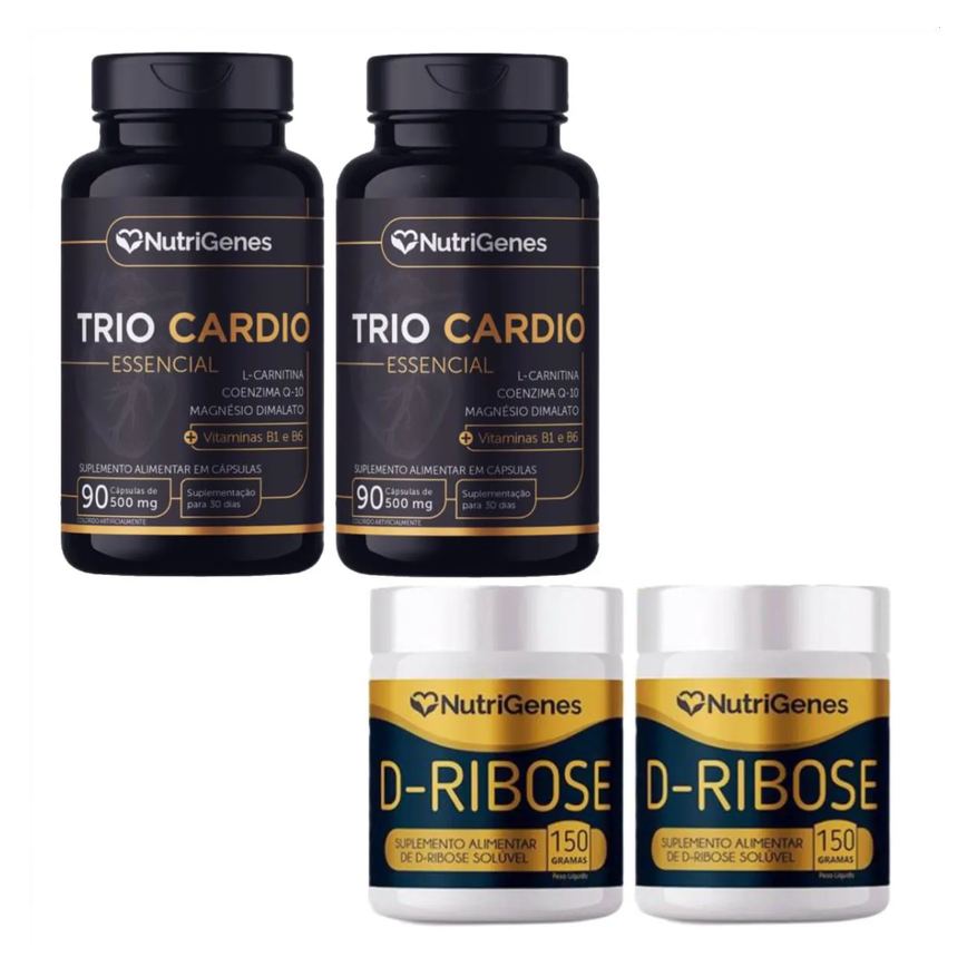 2x Solução de Sinatra - Trio Cardio + D- Ribose Nutrigenes