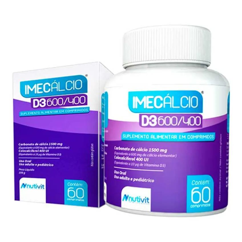 Imecálcio 600/400Mg C/60 comprimidos
