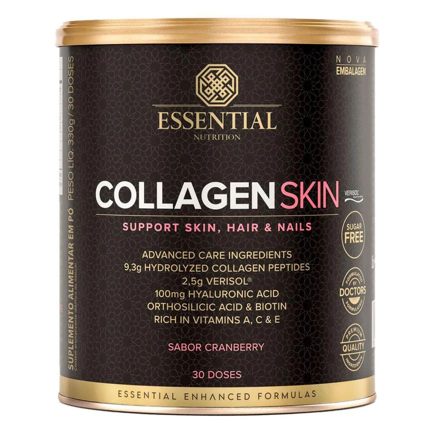 Collagen Skin Verisol + Ácido Hialurônico - Cranberry - 330g - Essential Nutrition