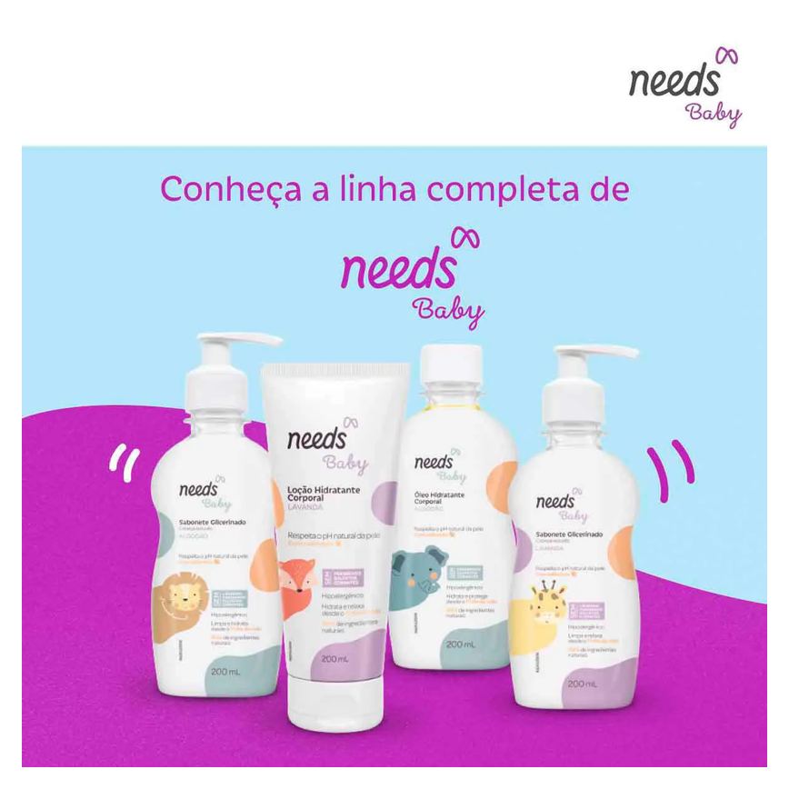 Hidratante Corporal Infantil Needs Baby Lavanda 200ml