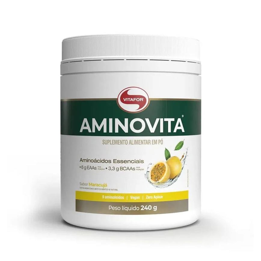 Aminovita Aminoácidos Essenciais - 240G Maracujá - Vitafor