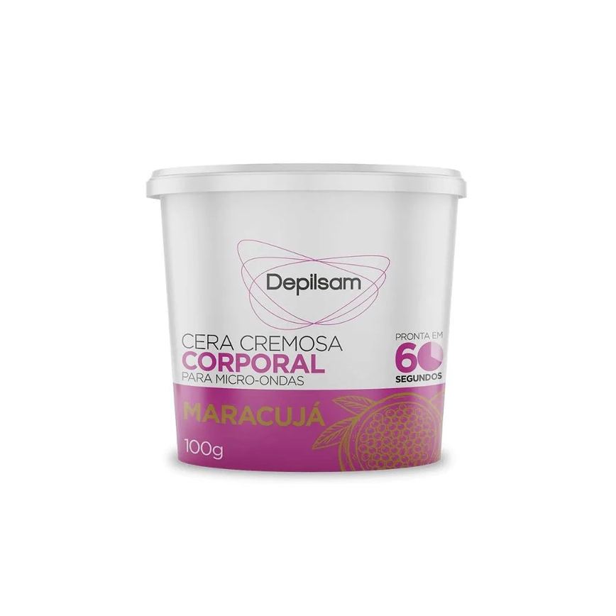 Cera Depilatória de Microondas Depilsam Maracujá 100g