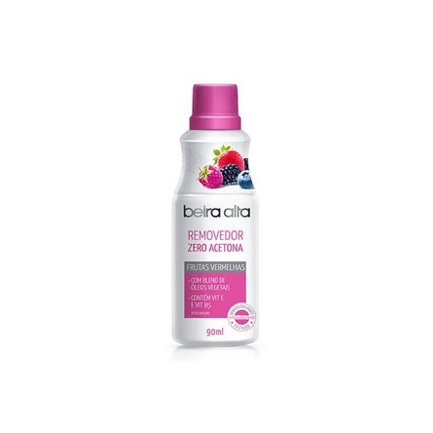 Removedor Esmalte Beira Alta sem Acetona Frutas Vermelha 90ml