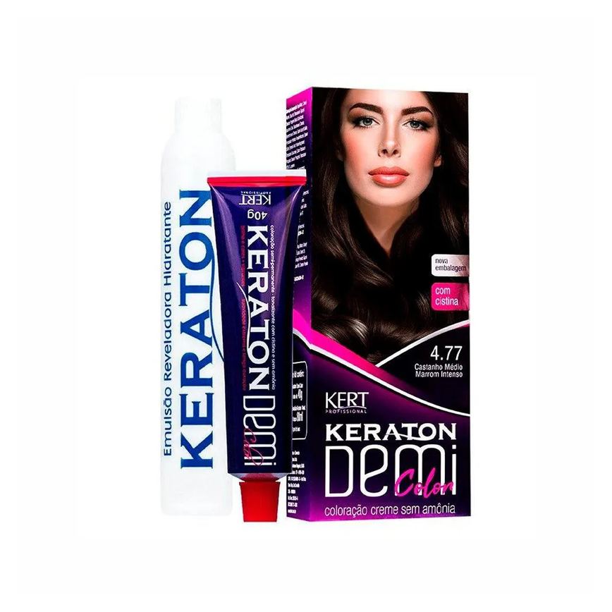 Tonalizante Demi Color 4.77 Castanho Médio Marrom Intenso