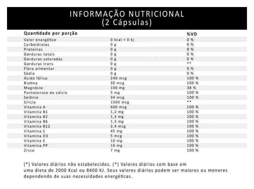Biocolin Hair Central Nutrition 500mg com 60 cápsulas