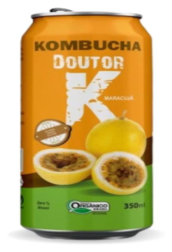 Kombucha Orgânica Sabor Maracujá 350ml Drk