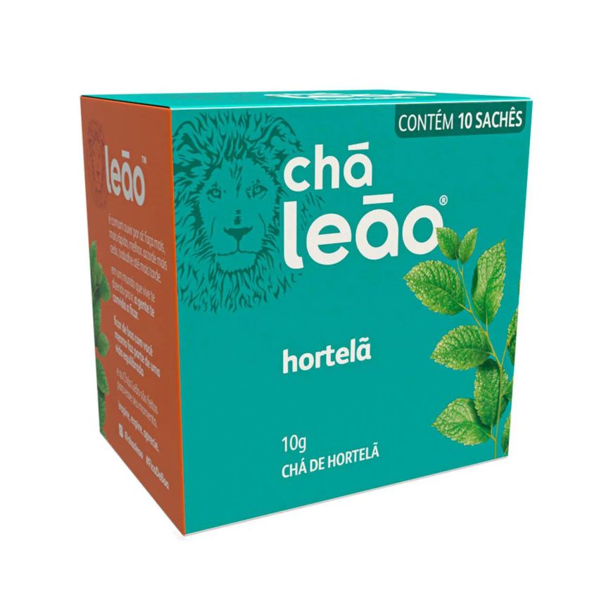 Chá Leão Hortelã 10 sachês 10g cada