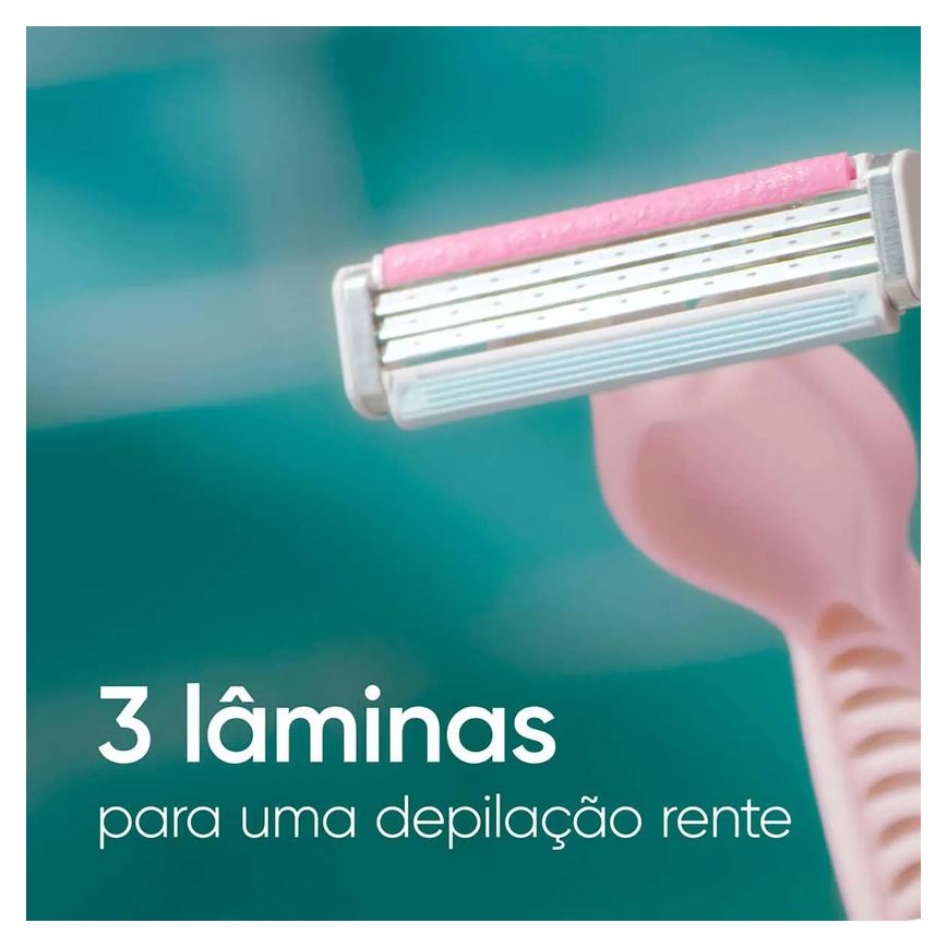 Aparelho de Depilar Descartável Gillete Venus Suave com 4 unidades