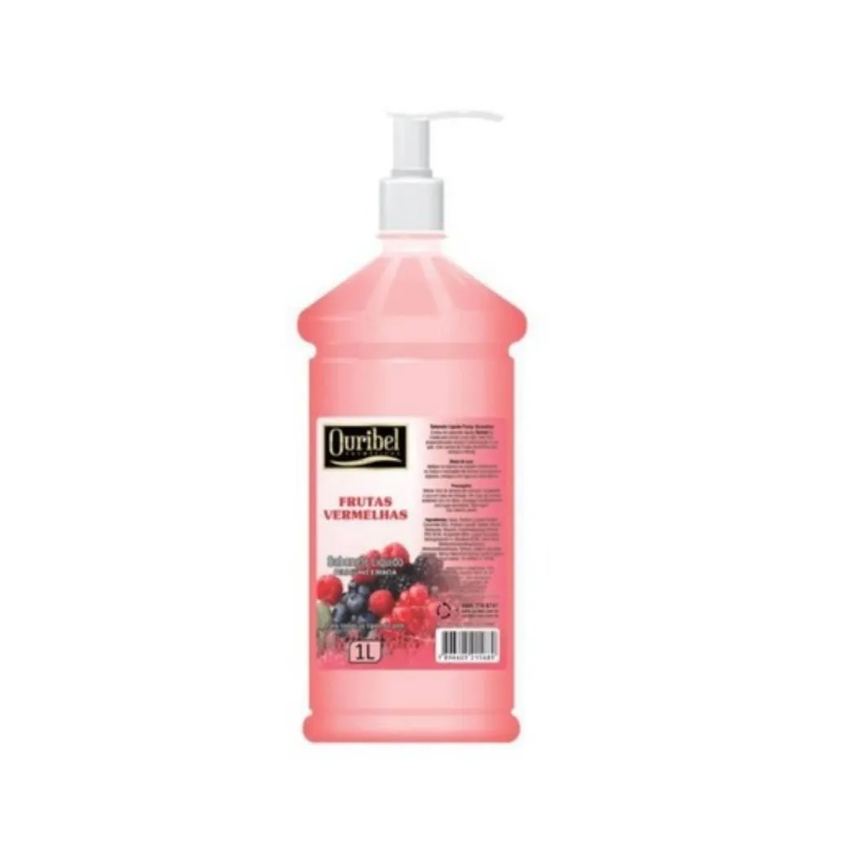 Ouribel Sabonete Liquido 1 Litro Frutas Vermelhas