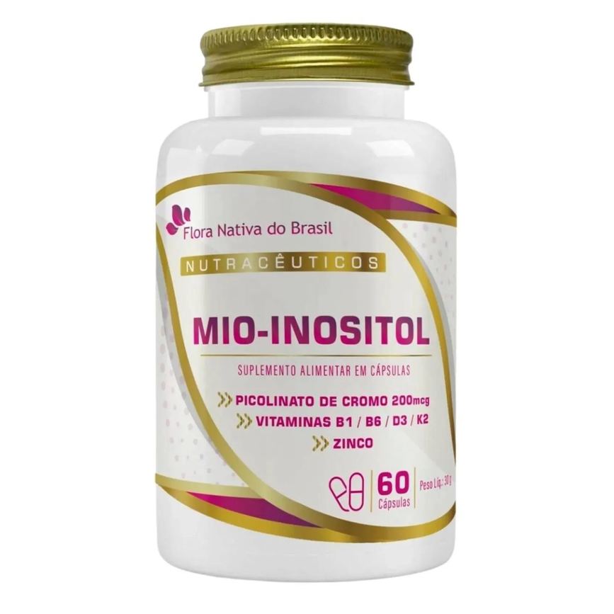 Suplemento Alimentar Flora Nativa Mio-inositol + Vitaminas 500mg 60 cápsulas