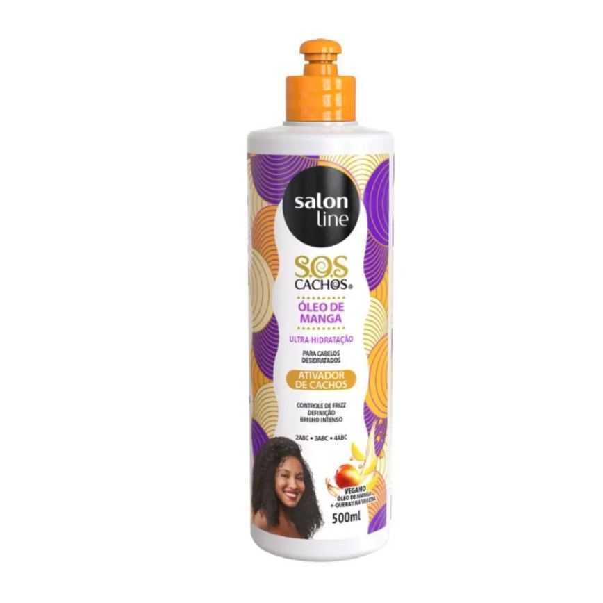 Ativador de Cachos Salon Line Sos Cachos Óleo de Manga 500ml