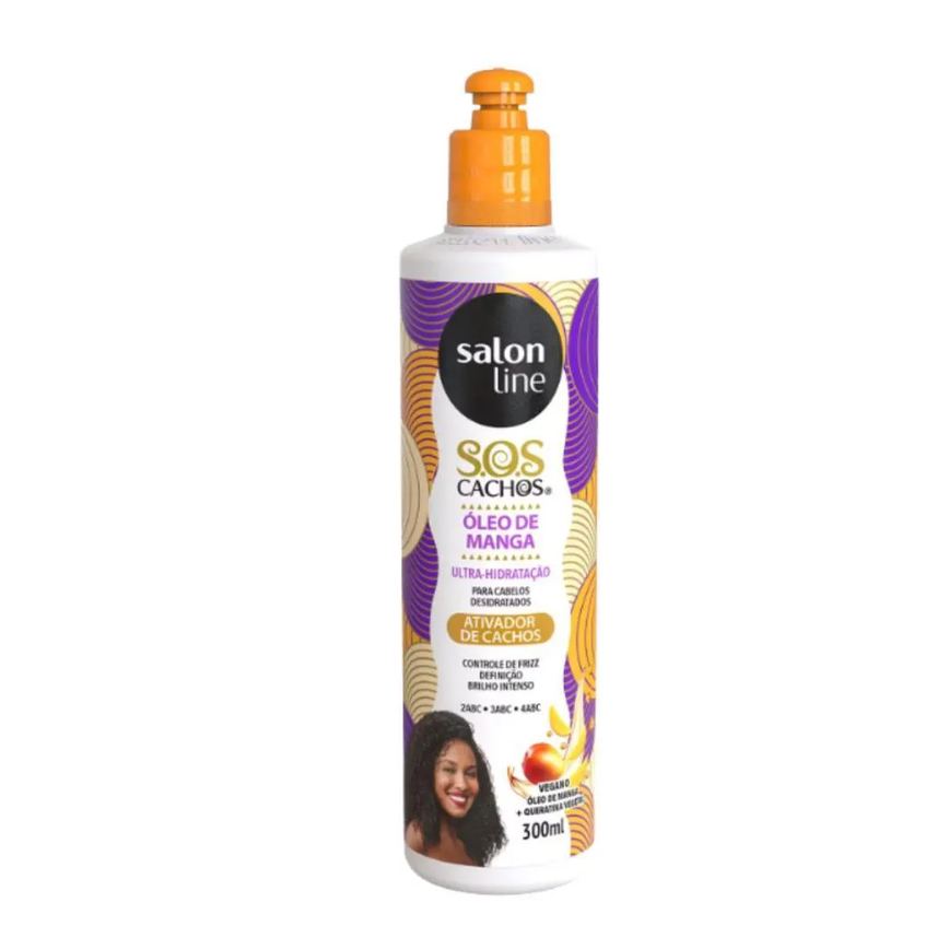 Ativador de Cachos Salon Line Sos Cachos Óleo de Manga 300ml