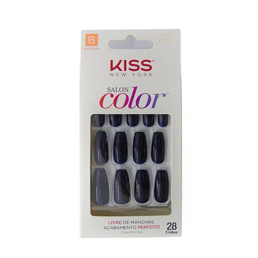 Unhas Postiças Kiss Ny Salon Color Bailarina Ksc54