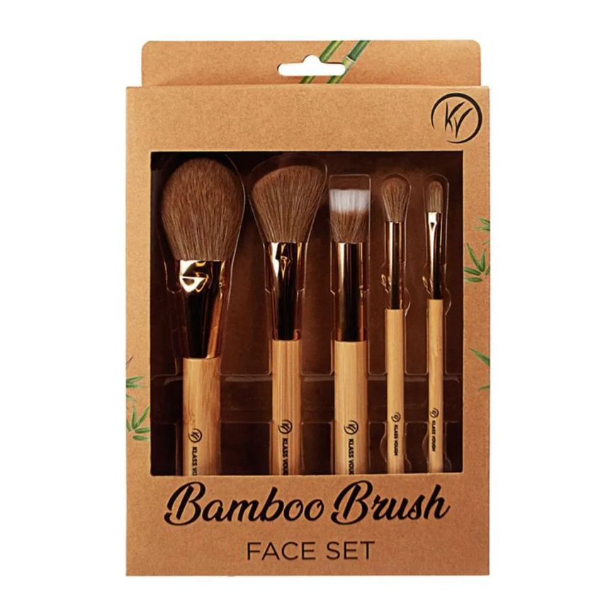 Kit Pincel de Maquiagem Klass Vough Bamboo Brush Face Set Bfs-02