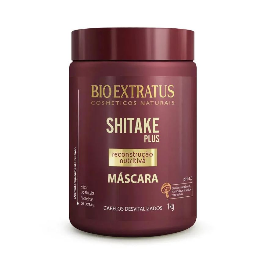Máscara Bio Extratus Shitake Plus Reconstrução Nutritiva 1kg