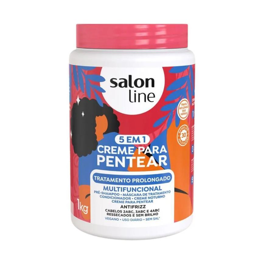 Creme para Pentear 5 em 1 Salon Line Tratamento Prolongado 1kg
