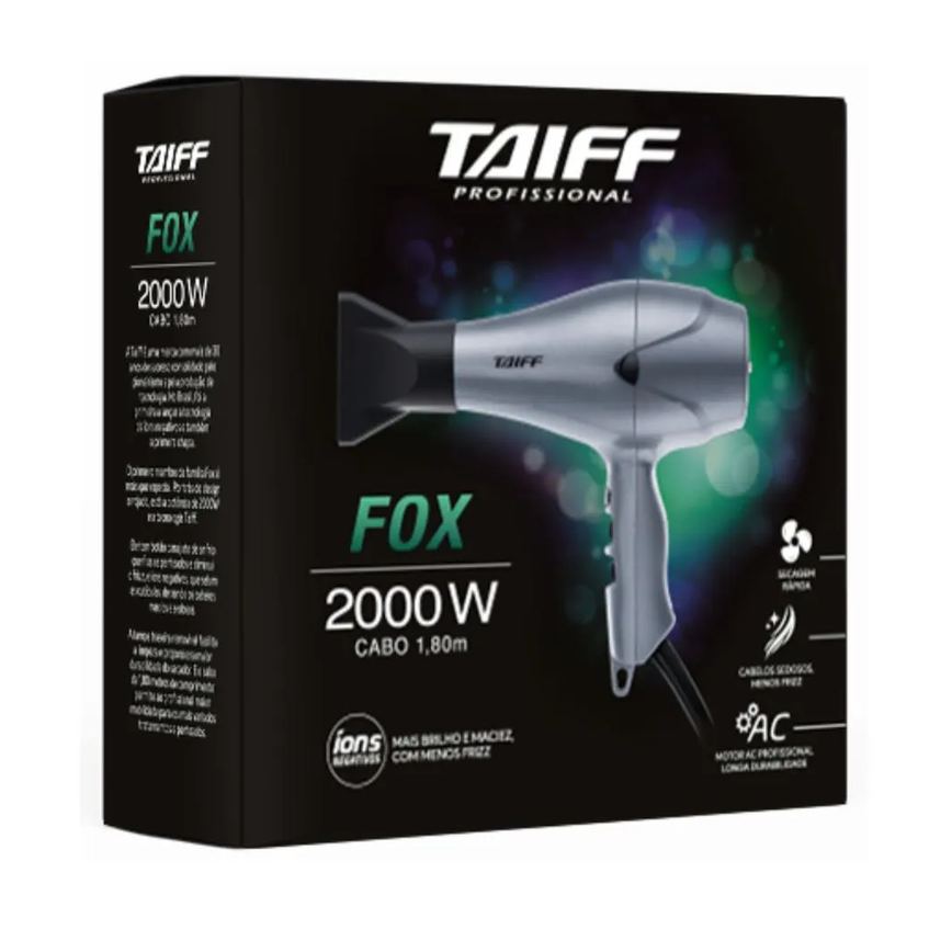 Secador Taiff Fox Prata 2000w 127v