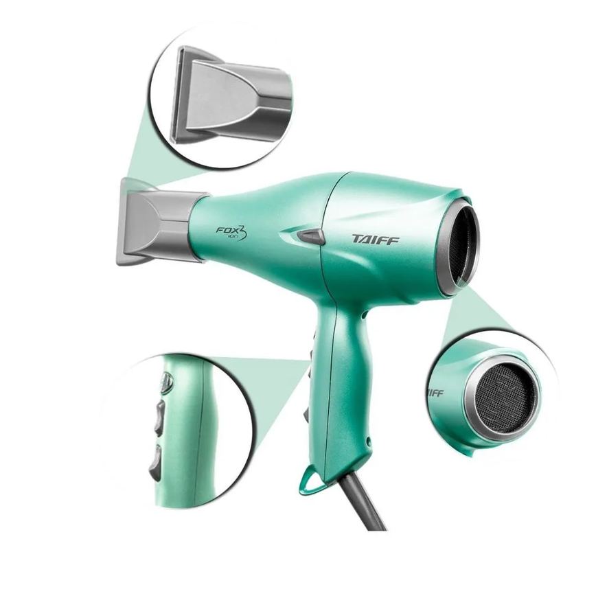 Secador Taiff Fox 3 Soft Green 2200w 220v