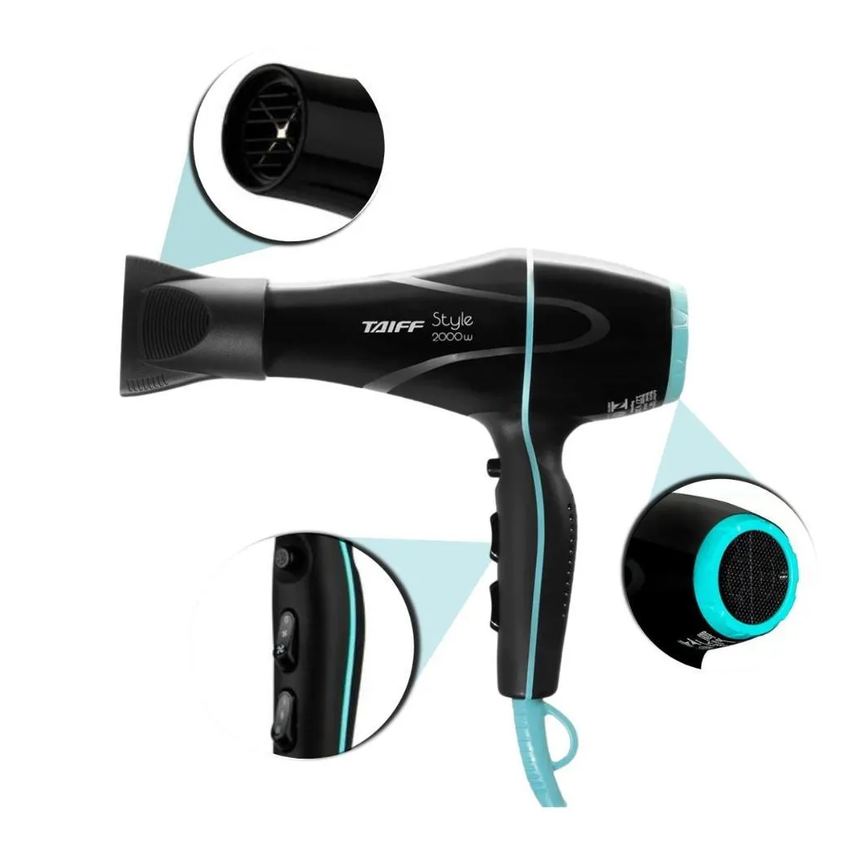 Secador Taiff Style Preto 2000w 220v