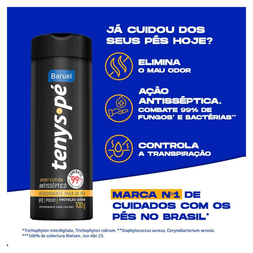 Talco para os Pés Tenys Pé Sport Edition