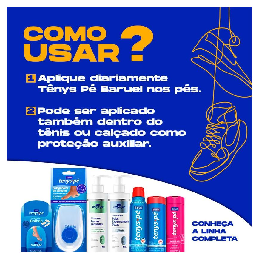 Talco para os Pés Tenys Pé Sport Edition