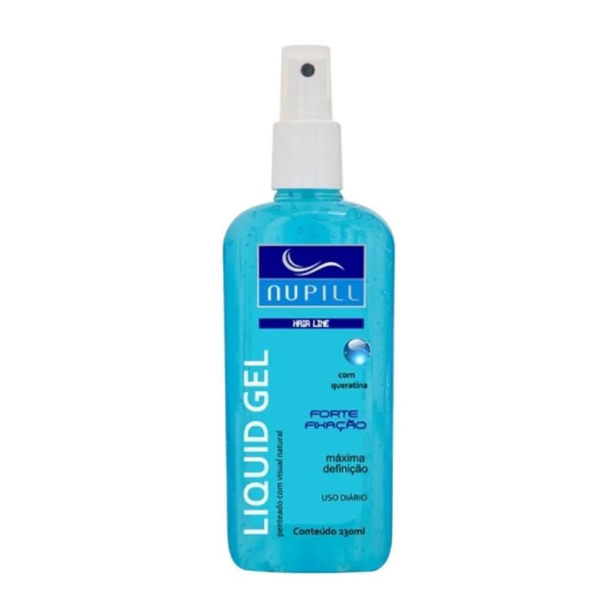 Gel Líquido Spray Nupill Liquid Gel Fixação Forte 230g