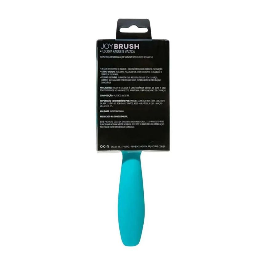 Escova Raquete Vazada Oceane Joy Brush Azul