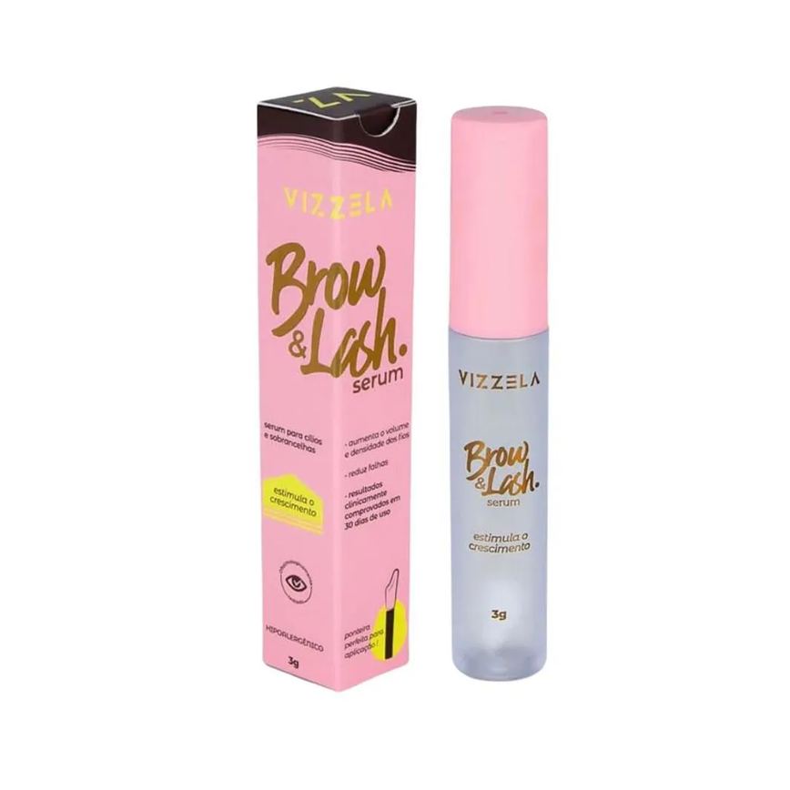 Sérum para Cílios e Sobrancelhas Vizzela Brow e Lash 3g