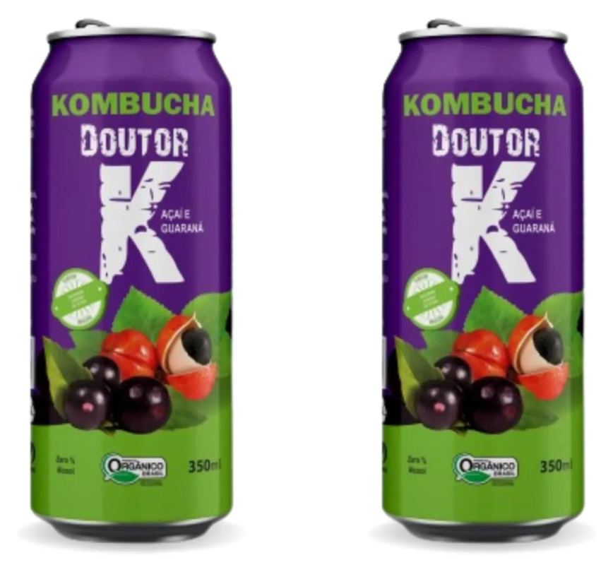 2x Kombucha Guaraná e Açaí 350ml Doutor K