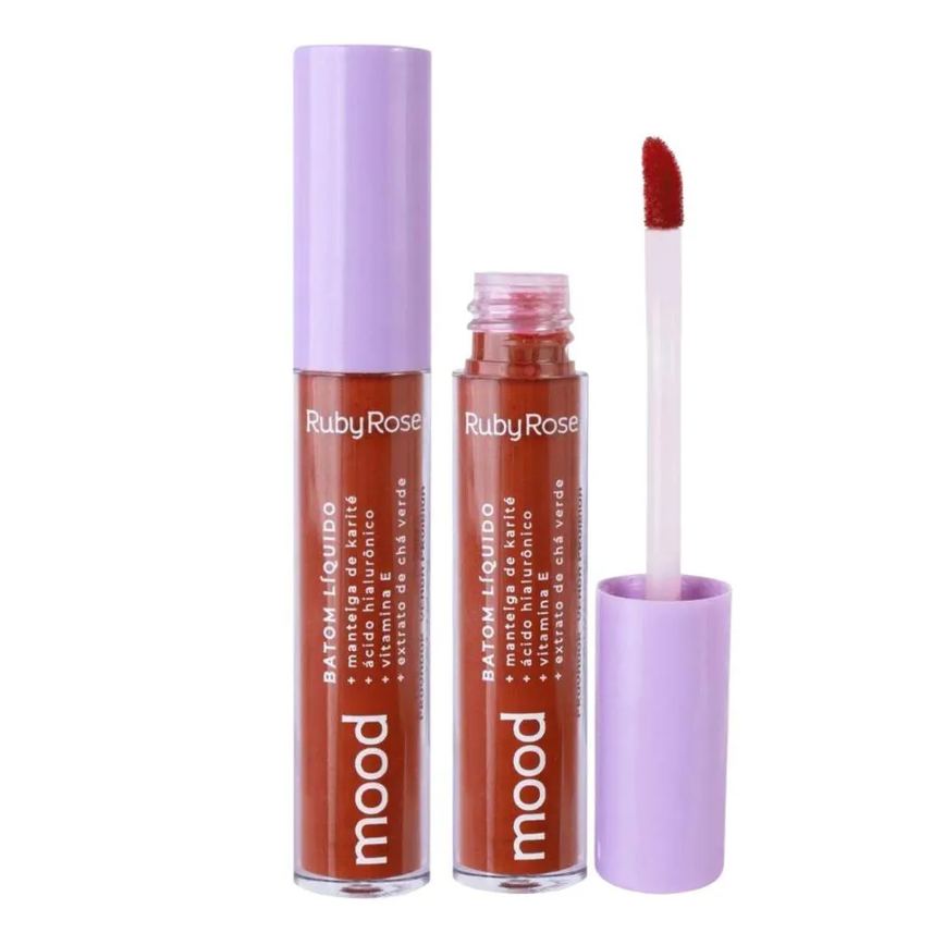 Batom Liquido Ruby Rose Mood Triumph 15 3,2ml