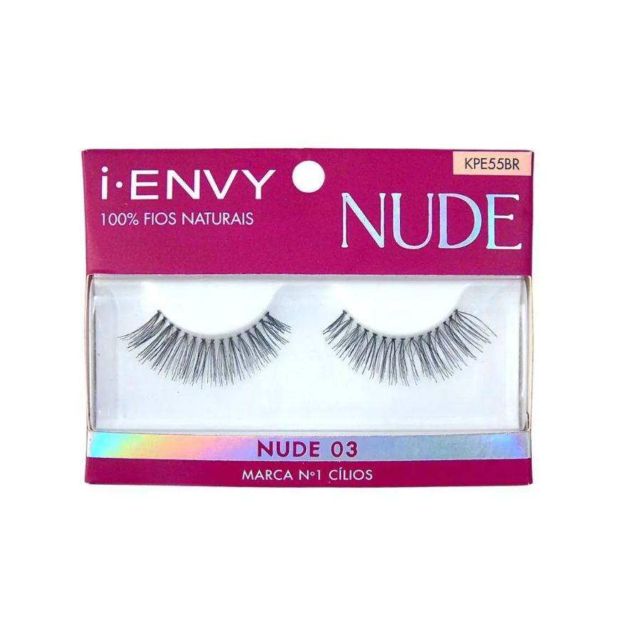 Cílios Postiços Kiss I Envy Nude 03 Kpe55br