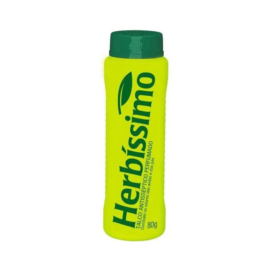 Talco Herbíssimo Antisséptico Perfumado Adulto 80g