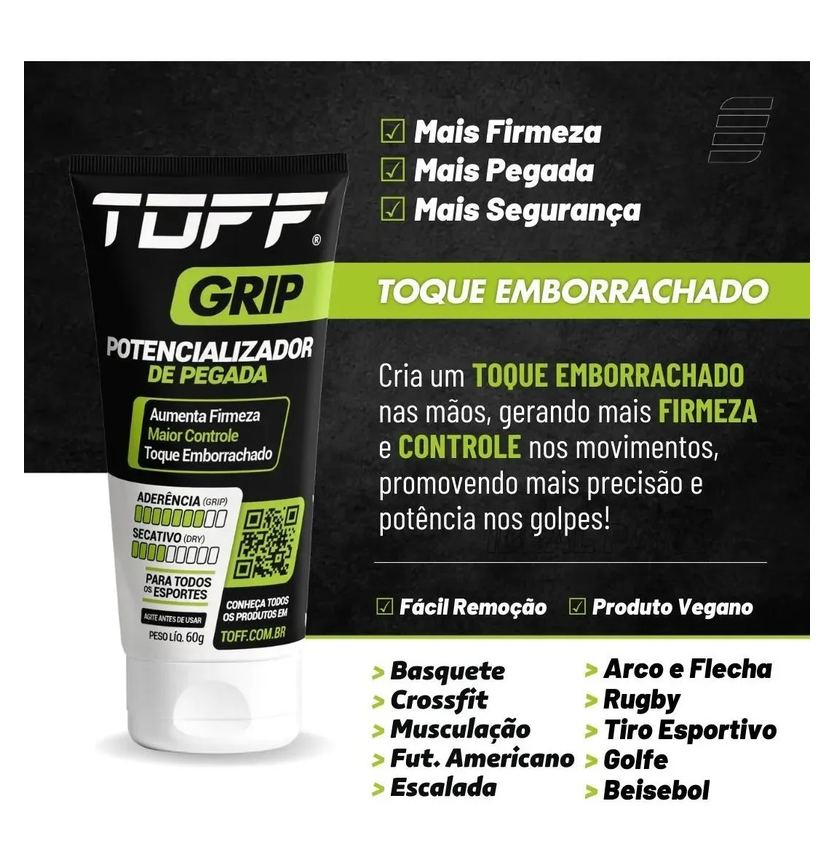 Toff Grip Gel - Potencializador De Pegada Para Mãos Esportes