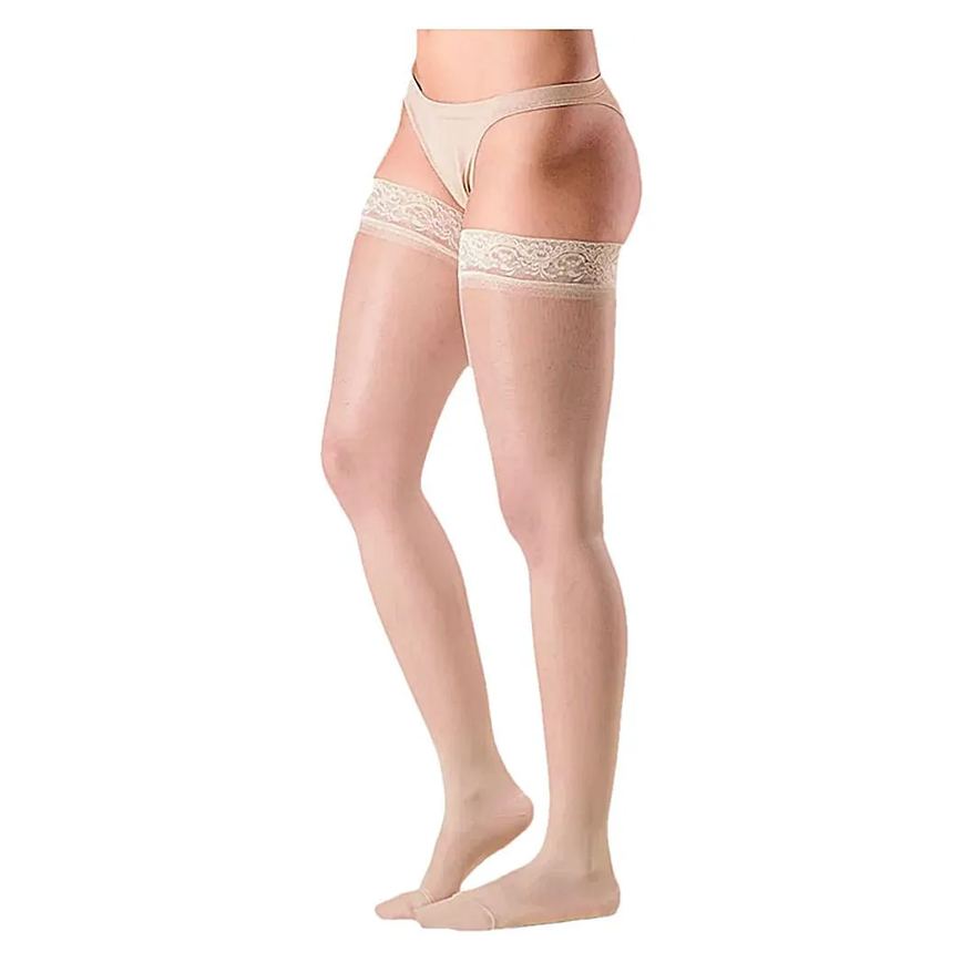 Meia 7/8 Sigvaris Audace 15-20mmhg Fechada Natural Clara Tam 3