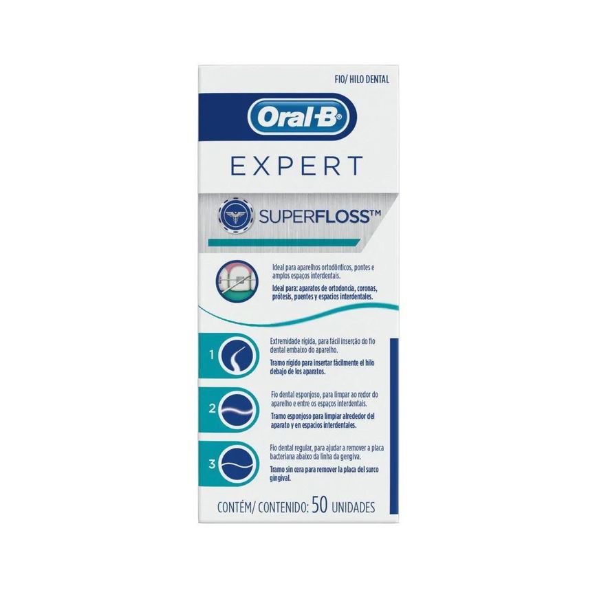Fio Dental Oral-B Superfloss 50Un