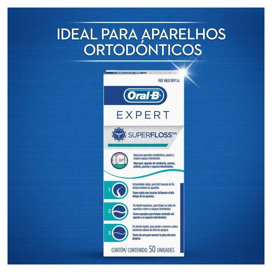 Fio Dental Oral-B Superfloss 50Un