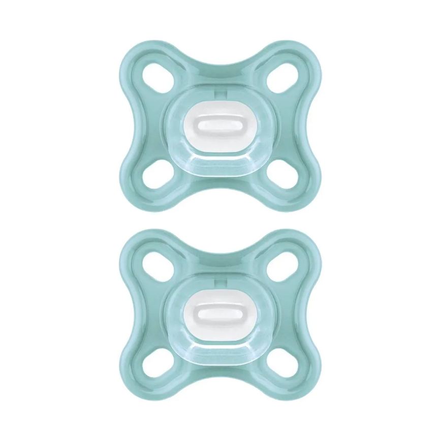 Kit 2 Chupetas Comfort 100% Silicone 0 - 6 Meses Neutra - Mam