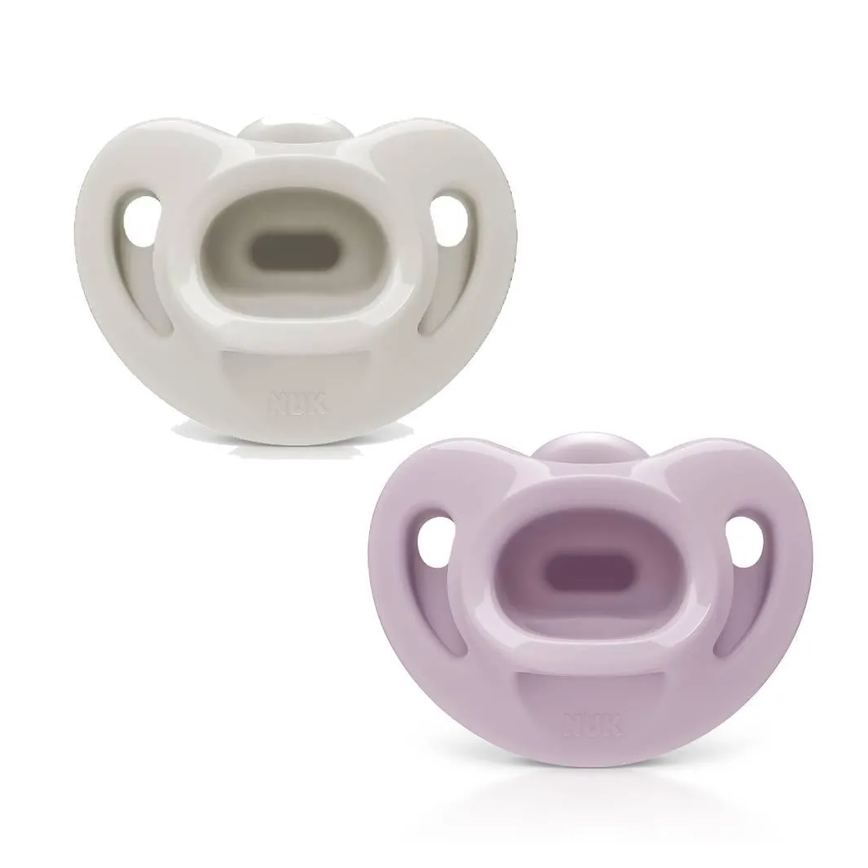 Kit 2 Chupetas 100% Silicone Sensitive Soft Fashion - Nuk 6+ Meses Rosa
