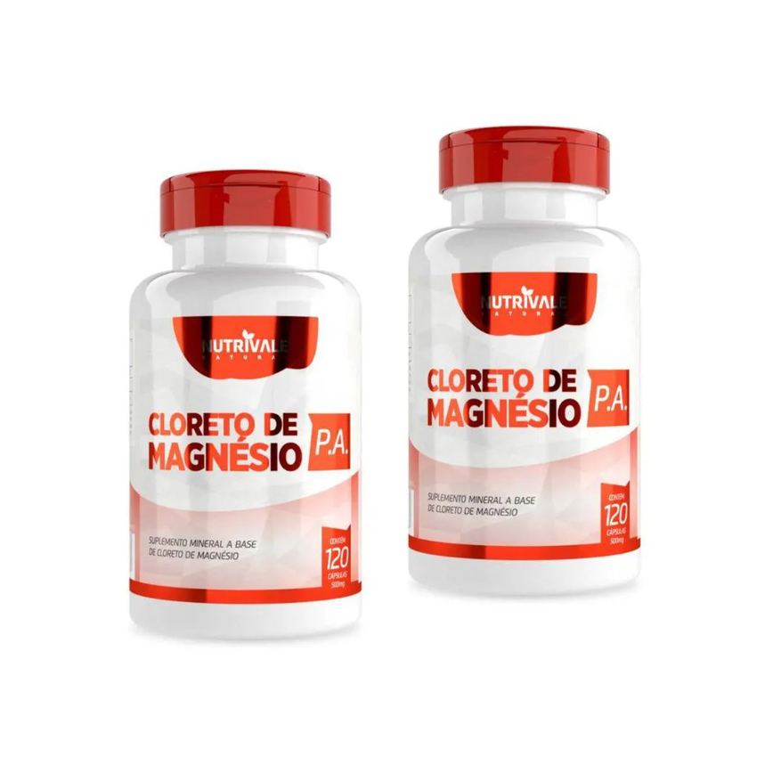 Kit 2 Magnésio Dimalato 60 cápsulas Nutrivale Incolor sem Sabor