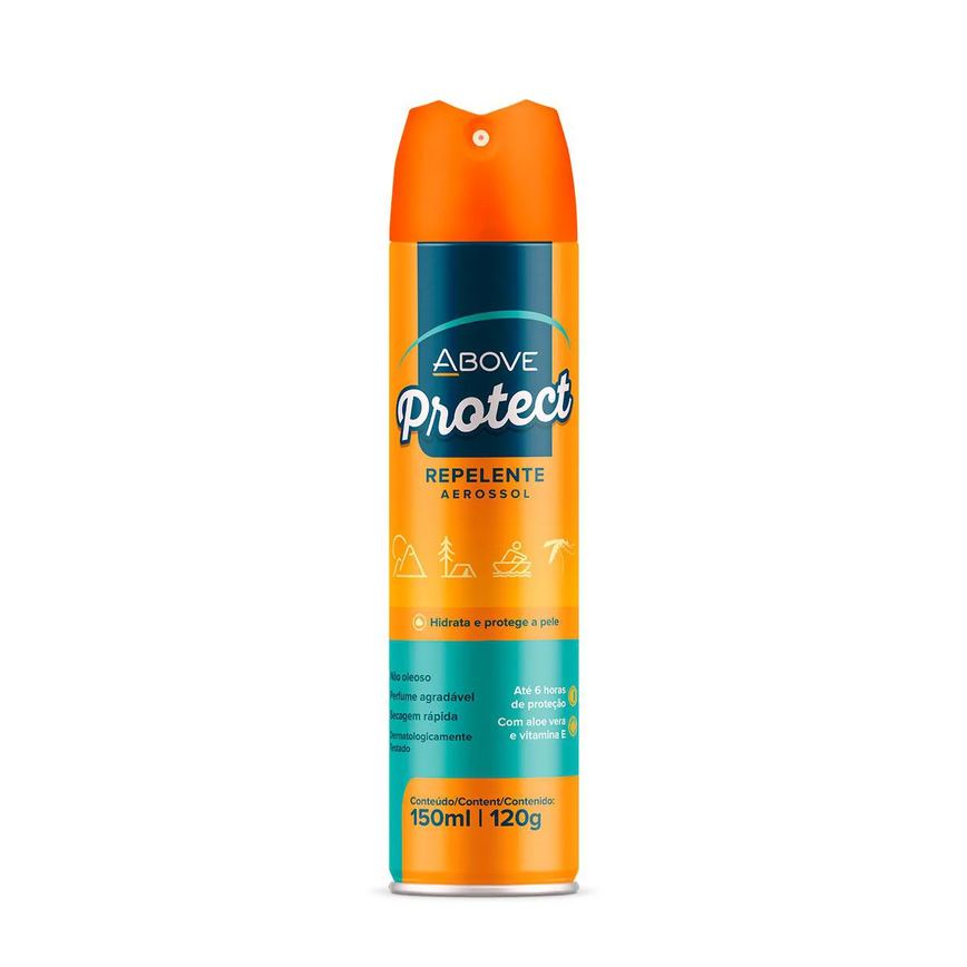 Kit Repelente de Insetos Above Protect spray 200ml + Repelente de Insetos Above Protect Aerossol 150ml
