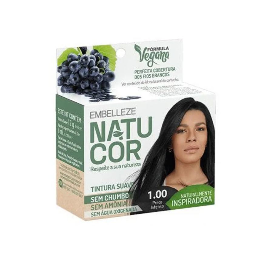 Tonalizante Natucor 1.00 Tucuma Preto