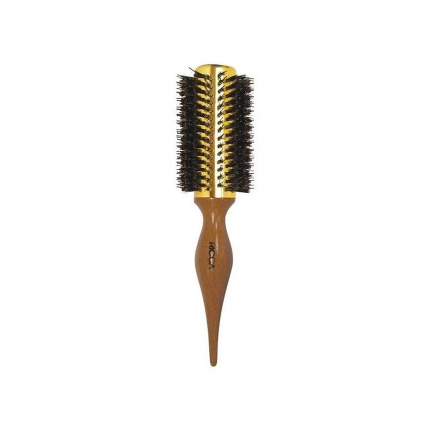 Escova de Cabelo Madeira Ricca Metal Point 25