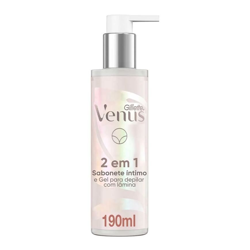 Sabonete Íntimo e Gel para Depilação Gillette Venus Especial para Área Íntima 2 em 1 190ml