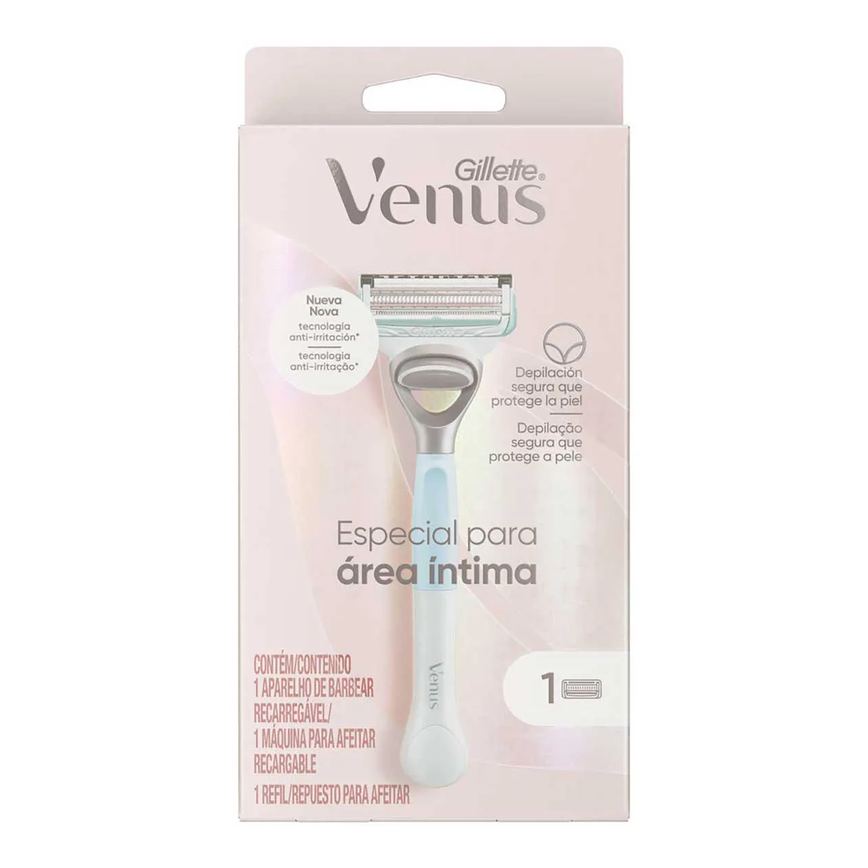 Aparelho de Depilar Recarregável Gillette Venus Especial para Área Íntima 1 Unidade