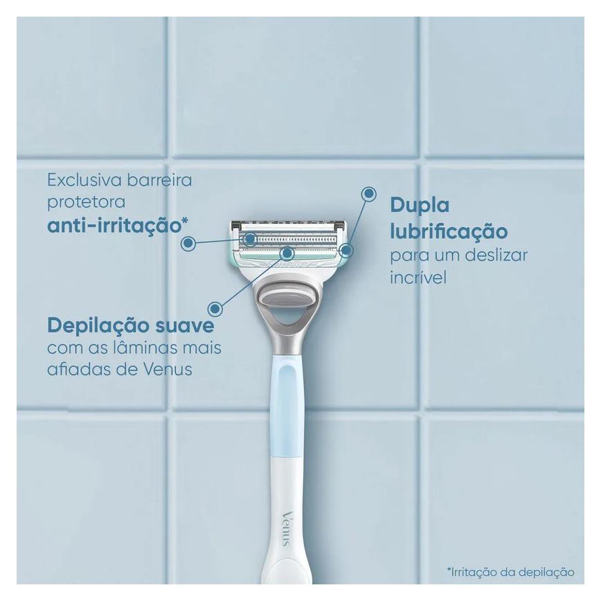 Aparelho de Depilar Recarregável Gillette Venus Especial para Área Íntima 1 Unidade
