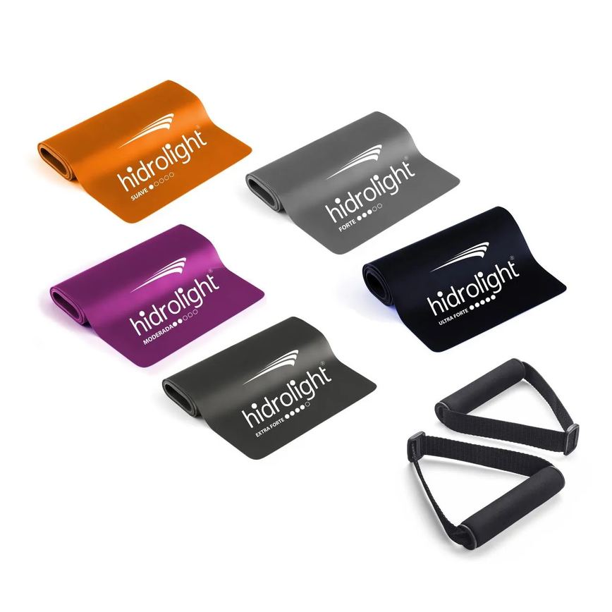 Kit Faixa Elástica Tpe 5 Peças - Hidrolight