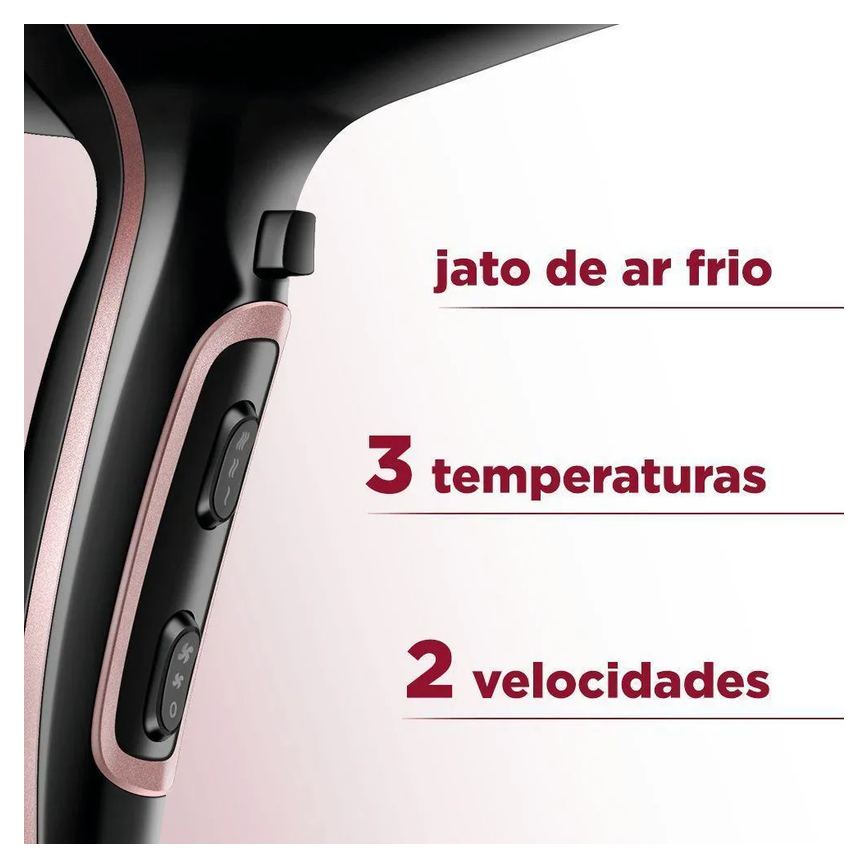 Secador de Cabelos Black Gold Scn-02 127v/60hz