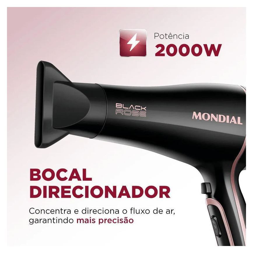 Secador de Cabelos Black Gold Scn-02 127v/60hz