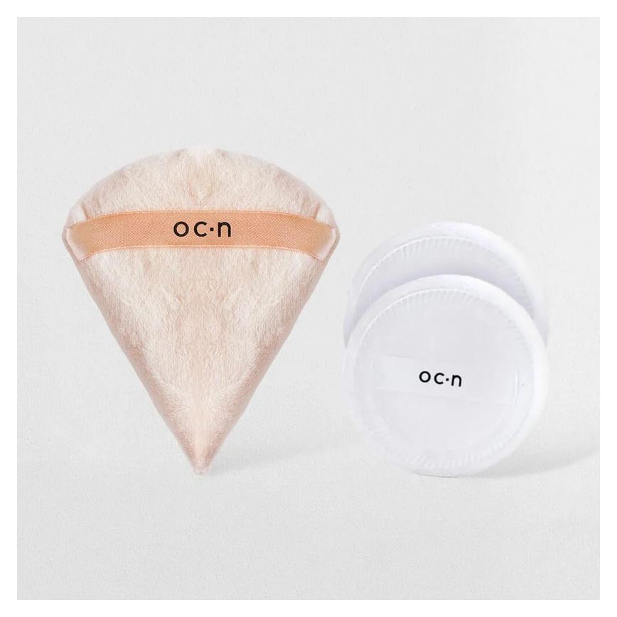 Kit Esponja de Maquiagem para Pó Cotton Puff + Esponja Powder Puff (2 Produtos)