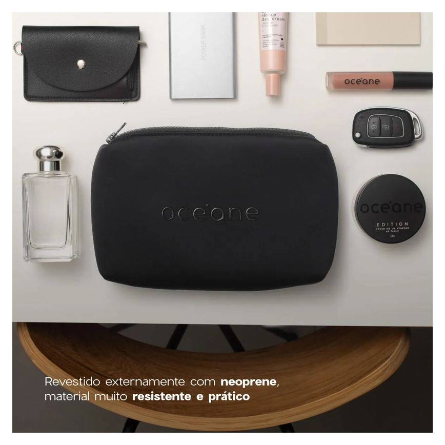 Kit Nécessaire Preto Daily Makeup + Nécessaire Preto Best Travel (2 Produtos)